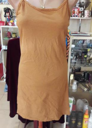 Гірчичне міні-сукня s-m1 фото