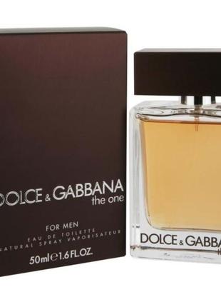 Оригинальный dolce gabbana the one for men 50 ml (дольче габбана зе ван 1 ) туалетная вода