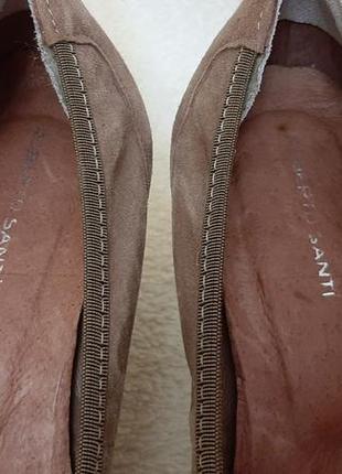 Натуральні замшеві туфлі фірми roberto santi ( німеччина) р. 38 устілка 24,5 см8 фото