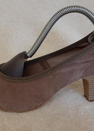 Натуральні замшеві туфлі фірми roberto santi ( німеччина) р. 38 устілка 24,5 см2 фото