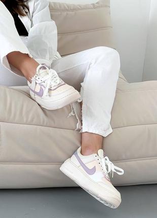 Кроссовки nike air force shadow white purple7 фото