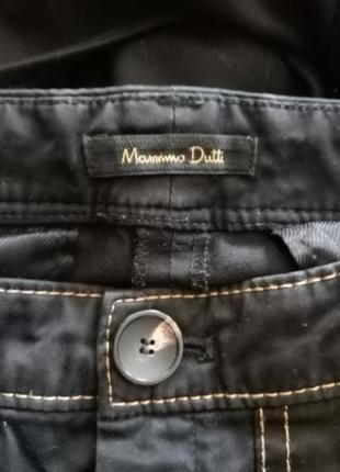 Massimo dutti укороченные коттоновые штаны7 фото