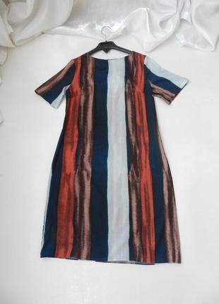 Платье в полоску из легусенького эко шёлка турция
