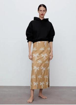 Лляна спідниця zara