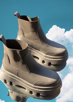 Шкіряні черевики- демі 😍