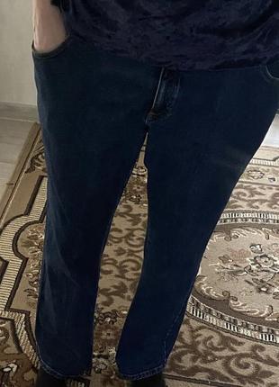 Спортивные классические джинсы момы большой размер2 фото