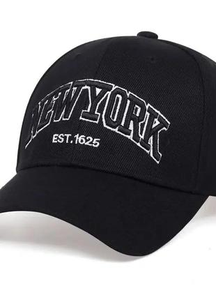 Бейсболка new york кепка черная унисекс универсальная лого вышитая2 фото
