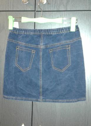Стильная джинсовая юбка moda international, размер 8/s.2 фото