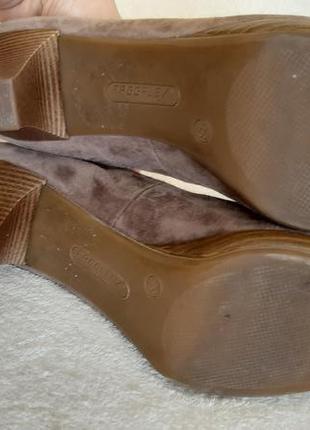 Натуральные замшевые туфли фирмы 5th avenue (нечевина) р. 38 стелька 24,5 см5 фото