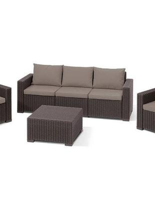 Комплект садовой мебели keter california 3 seater set10 фото