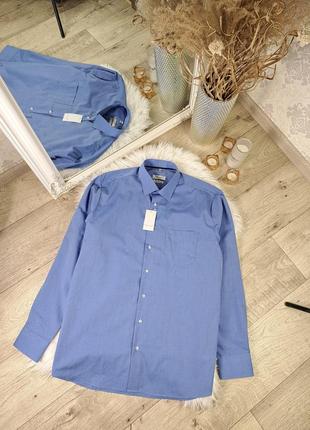 Брендовая стильная голубая рубашка nobel league🩵1 фото