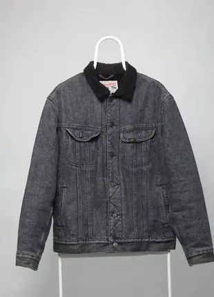 Lee storm rider sherpa denim jacket шерпа джинсовка