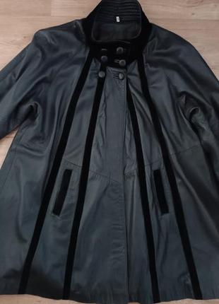 Кожаное женское пальто genuine leather sar dar/ качественное пальто из кожи высокого качества/ винтаж8 фото