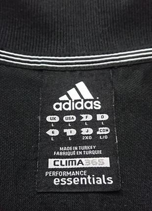 Поло з лампасами adidas essentials climalite4 фото