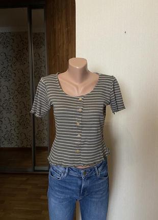 Топ в рубчик, размер 44-46