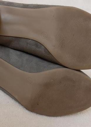 Натуральные замшевые туфли фирмы venturini p. 39 стелька 25,5 см6 фото