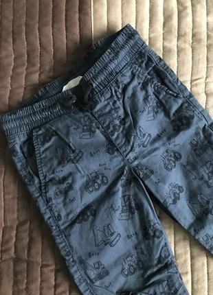Брюки джинсы брюки джоггеры принт утепленные на подкладке2 фото