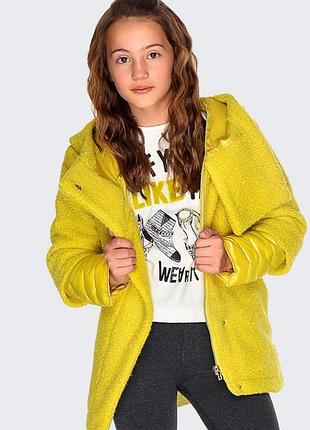 Продам утепленное пальто с капюшоном mayoral на 128, 140 и 157 см.