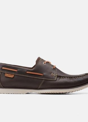 Мокасины clarks noonal lace. оригинал. размер 44.5