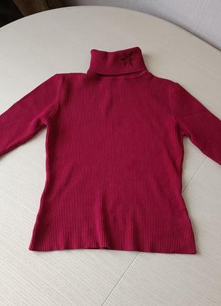 Водолазка бордо рукав 3/4