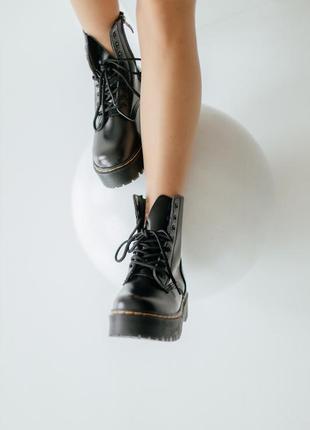 Жіночі черевики dr.martens jadon zip black (замок) / женские сапоги3 фото