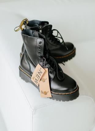 Жіночі черевики dr.martens jadon zip black (замок) / женские сапоги2 фото