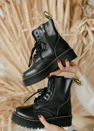 Жіночі черевики dr.martens jadon zip black (замок) / женские сапоги1 фото