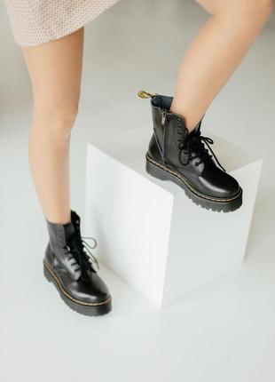 Жіночі черевики dr.martens jadon zip black (замок) / женские сапоги5 фото