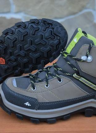 Демисезонные ботинки quechua waterproof cross contact (франция)  с защитой р.34