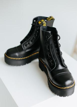 Жіночі черевики dr.martens jadon люверсов zip / женские сапоги