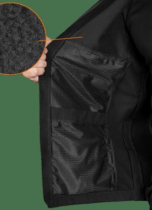 Куртка тактическая полицейская camo-tec softshell phantom system черная 9