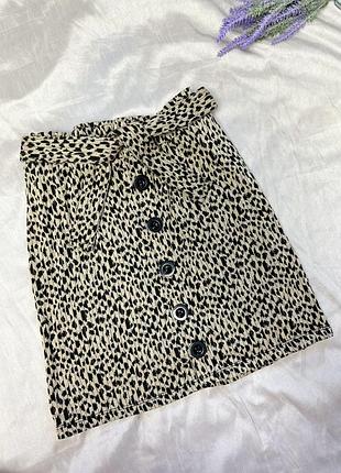 Юбка primark с пуговицами и поясом