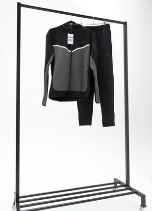 Осенний серый спортивный костюм комплект nike tech fleece сірий спортивний костюм nike tech fleece