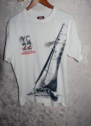 Крута  яхтова бавовняна футболка sardegna gazoil france. оригінал, xl