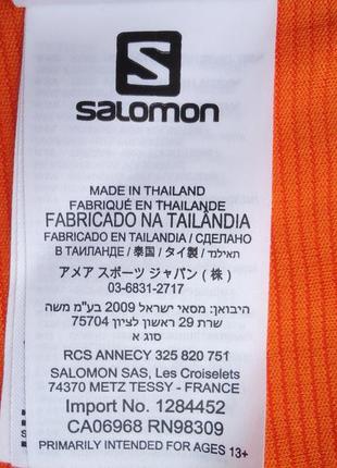 Футболка salomon agile ss tee trail running orange для спорту та бігу (l)9 фото