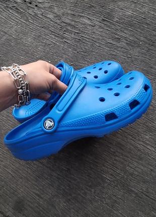 Удобные сабо Flat crocs classic clog m7w9