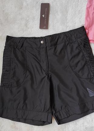 Жіночі чорні спортивні короткі шорти довгі adidas stella mccartney