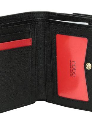 Женский подарочный набор nobo nset-w02-c020 черный (кошелек и картхолдер)7 фото