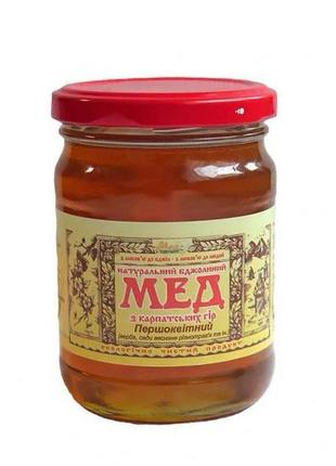 Мед натуральний бджолиний, сорт: "первокольоровий" 350 г