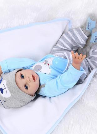 Лялька реборн (reborn doll) хлопчик 55 см4 фото