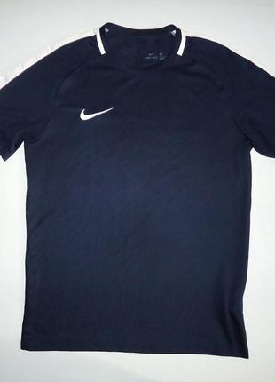 Футболка  nike academy football dry navy синяя (m)