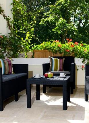 Комплект садовой мебели keter orlando set with small table 2