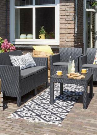 Комплект садовой мебели keter orlando set with small table 3