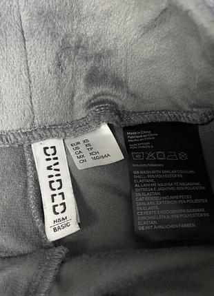 H&m графітові сірі джоггери широкі штани брюки бархат оксамит велюр8 фото