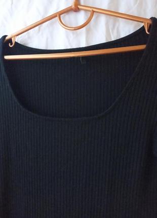 Стильная базовая черная кофта свитер блузка2 фото