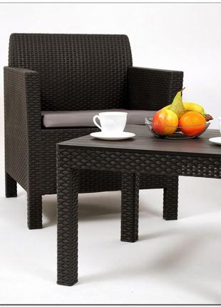 Комплект садовой мебели keter orlando set with small table 10