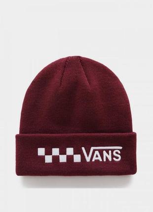 Новая оригинальная мужская шапка шапочка от vans в красном цвете6 фото