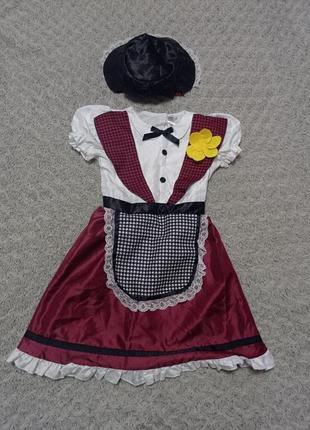Карнавальное платье баварский октоберфест , немецкой девочки 5-6 лет