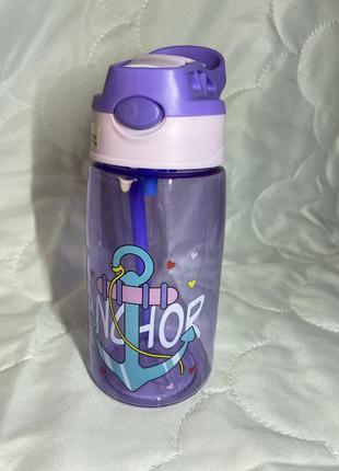 Детская бутылка поильник с трубочкой для воды2 фото