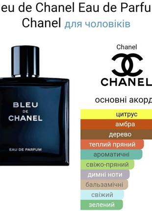 Bleu de chanel eau de parfum chanel (тестер)2 фото